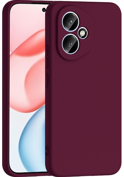 Honor 400 Kılıf İçi Kadife Dolgulu Kasayı Çizmeyen Sweetish Lansman Premium Kapak Koyu Mor