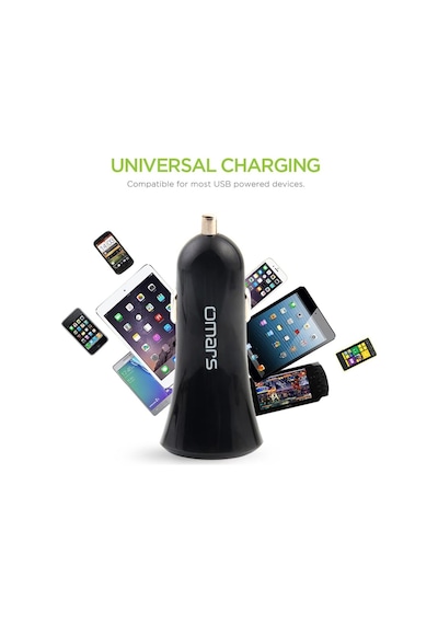 Novoo 3.4a 17w Çift Usb Çıkışlı Araç Şarj Cihazı