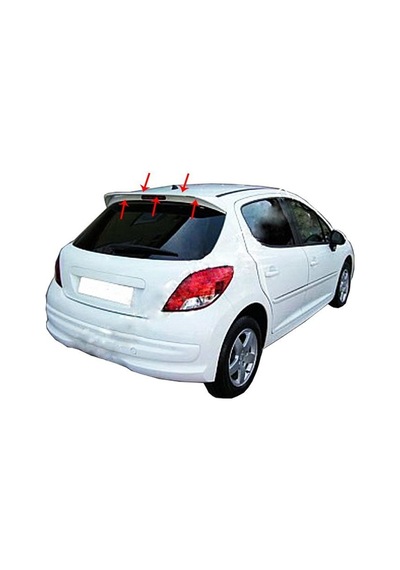 Peugeot 207 Spoiler Camüstü Fiber 2006 2013