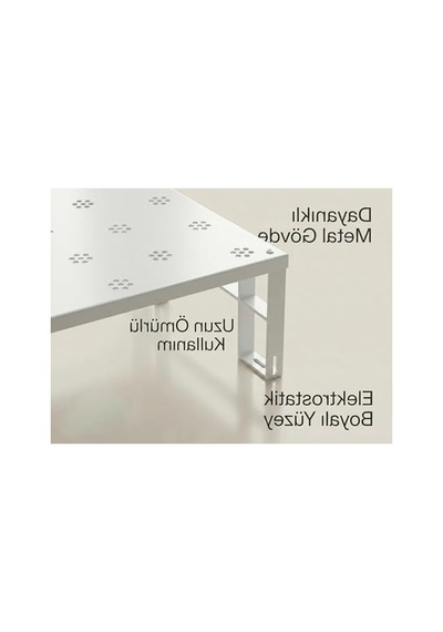 Dolap İçi Düzenleyici Raf, 4'lü Set İle Mutfak Ve Tezgah Üstü İçin 7009