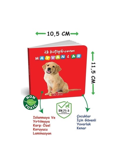 2090 Dıytoy. İlk Kütüphanem-Ilk Sözcükler 8'Li Mini Kitap   Seti