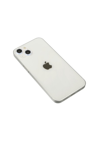 iPhone Uyumlu 14 Diamond Kamera Lens - Sierra Blue Düz Renkli