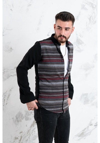 Advante Slimfit Parça Desenli Erkek Oduncu Gömlek (509437476)