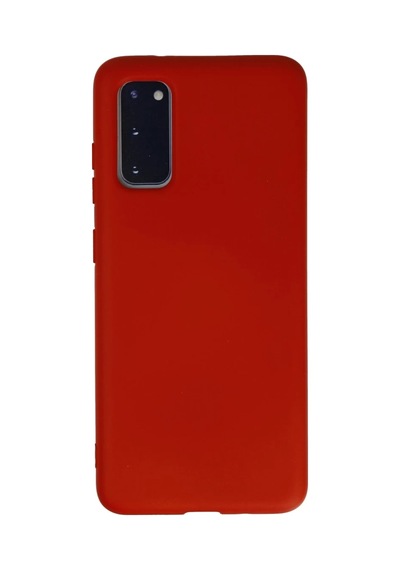 Samsung Galaxy S20 Uyumlu Kılıf Nano İçi Kadife Silikon - Kırmızı