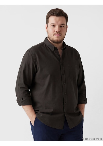 Lcwaıkıkı Classic Kahverengi Regular Fit Oxford Erkek Gömlek