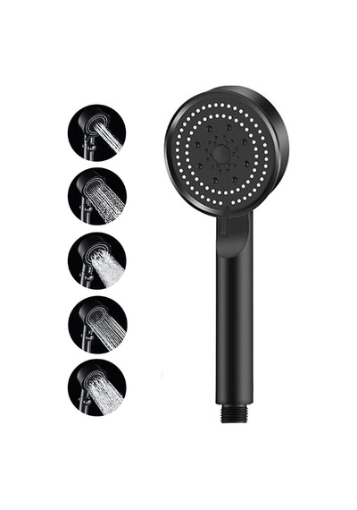 Busstier Turbo Duş Başlığı, Yüksek Basınçlı El Duşu, 5 Fonksiyonlu Duş Başlığı Siyah Sku: Smgstk67910f6c9f Diğer