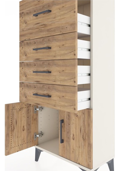 Hyperion Dolap 4 Çekmeceli 2 Kapaklı 60x44x134 Aytaşı-çam Aytaşı Hyperion Dolap 4 Çekmeceli 2 Kapaklı 60x44x134 Aytaşı-çam Aytaşı