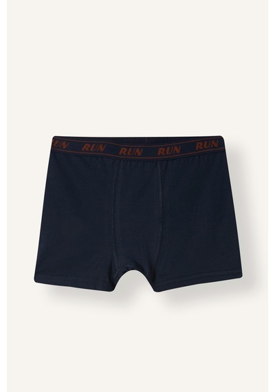 Defacto Beli Yazılı Penye 3lü Boxer Erkek Çocuk I4139a826aunv135 Lacivert-nv135