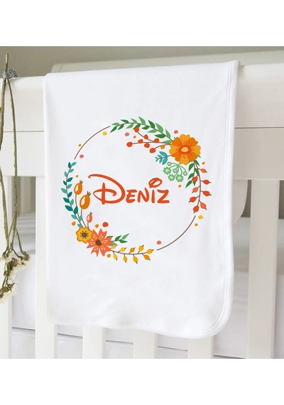Bk Kids Kişiye Özel İsimli Bebek Battaniye Ve Yastık Hediye Seti, Yeni Doğan Bebek Hediyesi, Bebek Uyku Seti-11