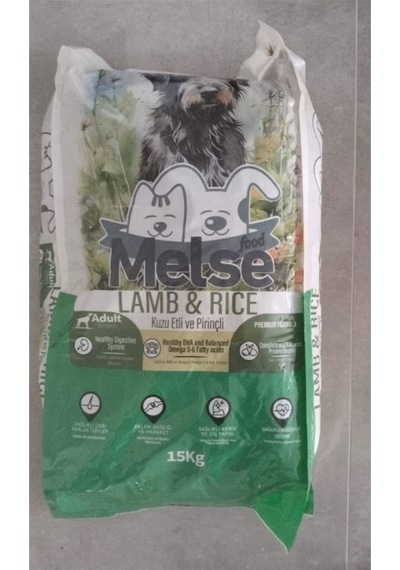 Melse Lamb & Rice Kuzu Etli Pirinçli Yetişkin Köpek Maması 15 Kg