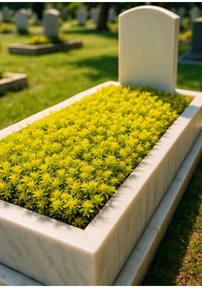 Mezar - Kabir Sarı Sedum Bitki Seti - 45 Adet Sarı Sedum - Kalıcı
