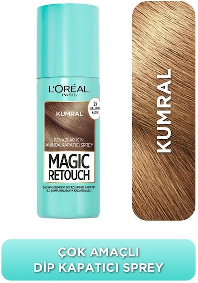 L'Oréal Paris 2'li Magic Retouch Beyaz Dipleri Kapatıcı Sprey - Kumral