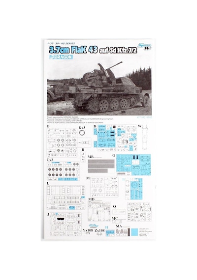 1/35 Sd.kfz.7 W/3.7cm Flak 43 Uçaksavar Kamyonu Maketi, Dragon 6553