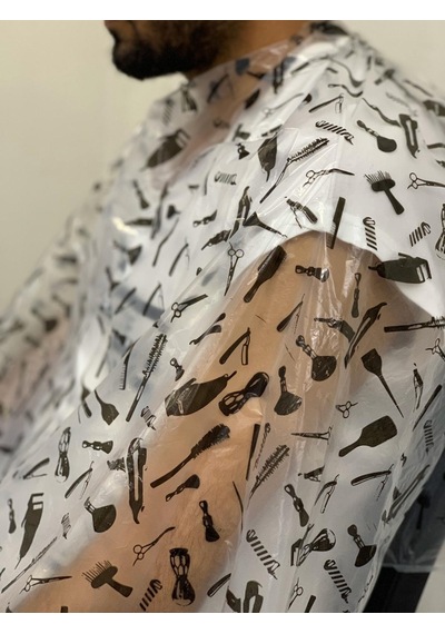Large Fashion Tek Kullanımlık Berber Kuaför Önlüğü 100'lü