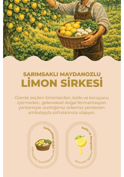 Sarımsaklı Maydanozlu Limon Sirkesi-250 Ml