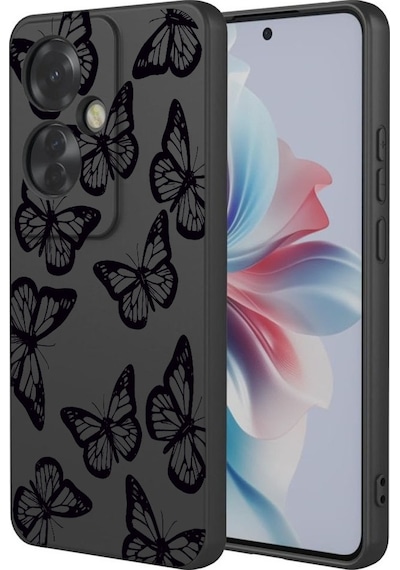 Oppo A5 İle Uyumlu Premier Kalite Özel Üretim Baskılı Silikon Telefon Kılıfı Bc 4 Siyah