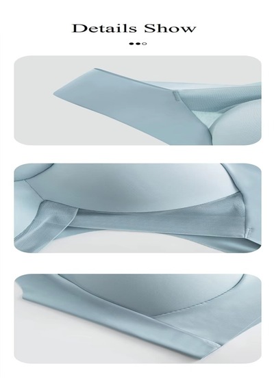 Ece's Design Dikişsiz Destekli Toparlayıcı Konfor Sütyen W1013 Açık Mavi
