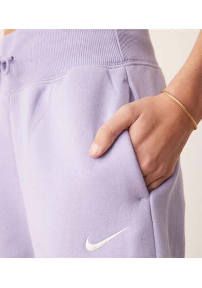 Nike Phoenix Fleece High-waisted Wide Yüksek Bel Kadın Eşofman Altı-sportxstore Lila