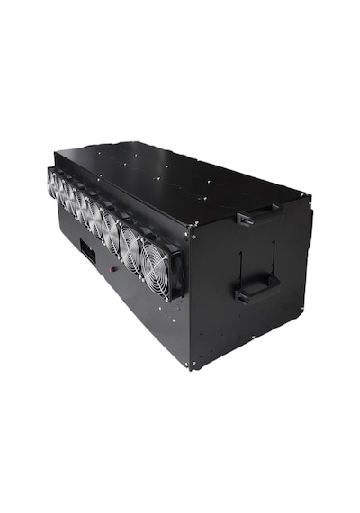 RigBu Kapalı Mining Rig Kasası SK101 Fanlı Siyah
