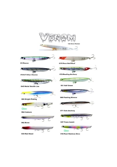 Fujin Venom 120mm 20gr Su Üstü Maket Balık