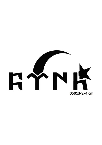 Airbrush Tattoo Göktürk Alfabesi Türk Yapışkanlı Stencil Süsleme Ve Boyama Kalıbı