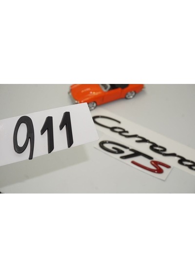 Porsche 911 Carrera Uyumlu Gts Bagaj 3m 3d Abs Yazı Logo Amblem Seti