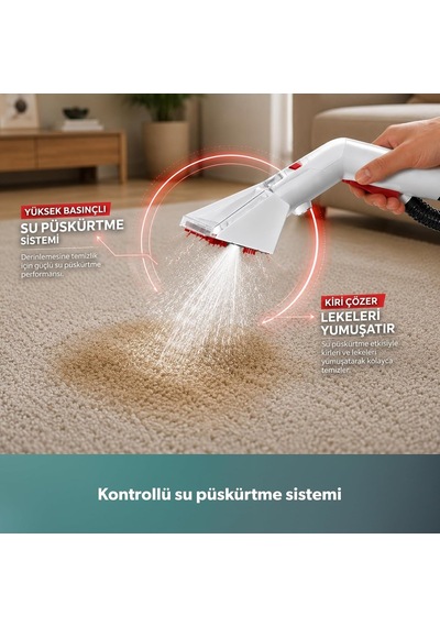 Ayrex Stain X Taşınabilir Halı, Koltuk Yıkama Ve Leke Çıkarma Makinesi