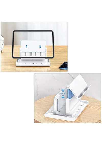 Telefon Tutuculu Laptop Apple Uyumlu MacBook Dikey Stand-al4495 Beyaz