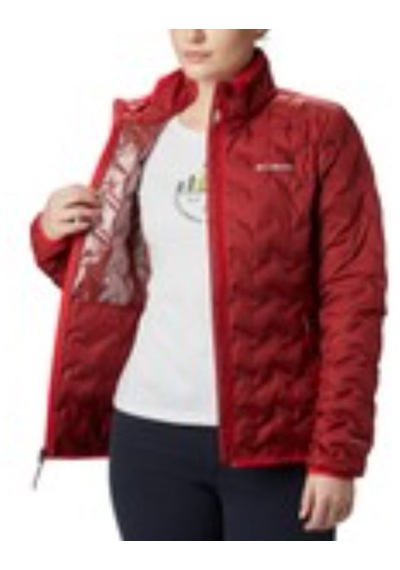 Columbia Wk0259-659 Delya Ridge Down Jacket Kadın Mont Kırmızı