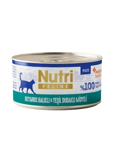 Nutri Feline Okyanus Balıklı Ve Yeşil Dudaklı Midyeli Tahılsız Yetişkin Kedi Konservesi 70 Gr