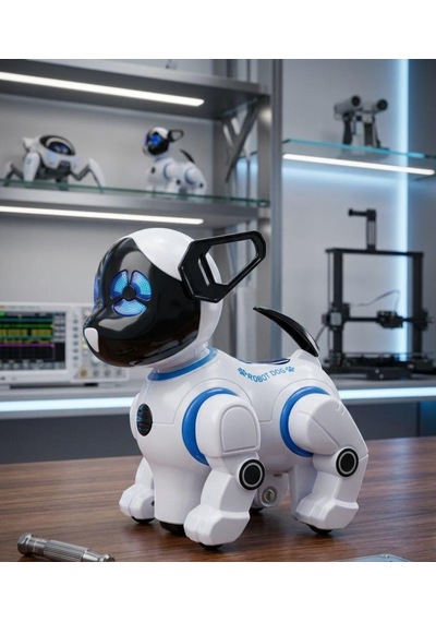 Kumandalı Müzikli, Işıklı, Ses Komutlu, Dans Eden, Hikaye Anlatan Akıllı Robot Oyuncak Köpek