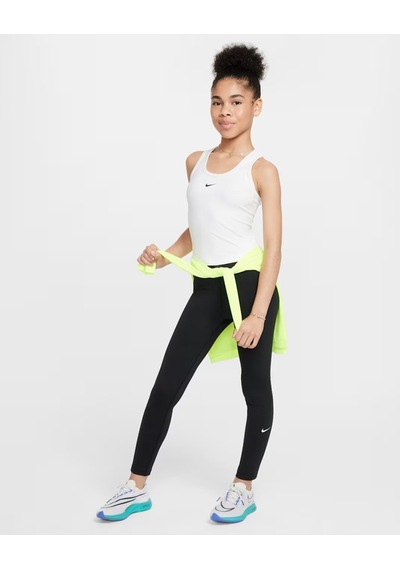Nike Fz5605-010 One Dri-fıt Yüksek Belli Genç Çocuk Kız Taytı - Siyah