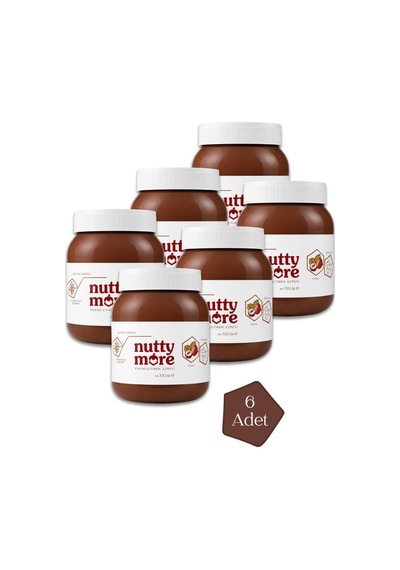 Nuttymore Kakaolu Fındık Ezmesi %13 700 Gr X 6 Adet