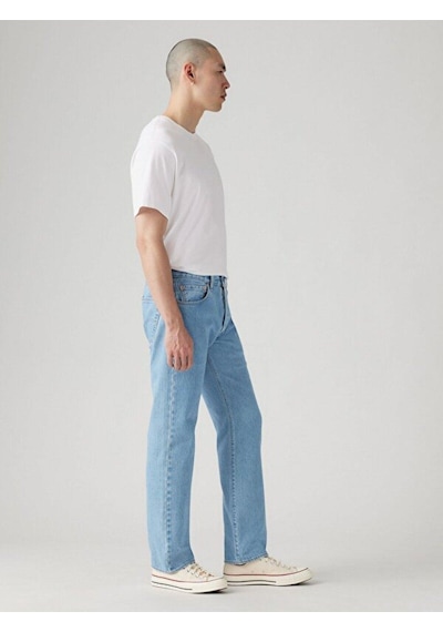 Levi's 501 Original Erkek Jean Pantolon - Ferry Building-4966 Light Indigo - Worn In