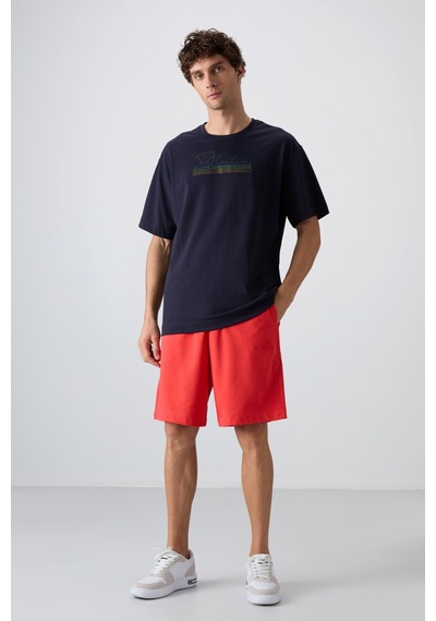 Tommy Life Lacivert Pamuklu Kalın Yumuşak Dokulu Oversize Fit Baskılı Erkek T-shirt - 88334 Lacivert Tommy Life Lacivert Pamuklu Kalın Yumuşak Dokulu Oversize Fit Baskılı Erkek T-shirt - 88334 Lacivert