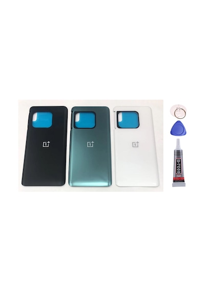 One Plus 10 Pro Siyah Arka Kapak Batarya Kapağı Pil Kapağı Yapışkan Ve Sökme Aparatıyla Beraber Full Set Siyah