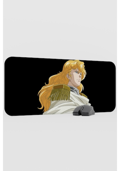 Ginga Eiyuu Densetsu Anime V1 - 70x30 Xl Gaming Kauçuk Kaymaz Taban Mouse Pad Fare Altlığı