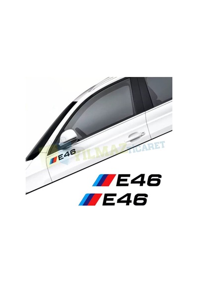 Bmw M Yan Cam Ayna Oto Sticker Yapıştırma E46 E90 E60 E39 E36 F30 15 X 4 Cm