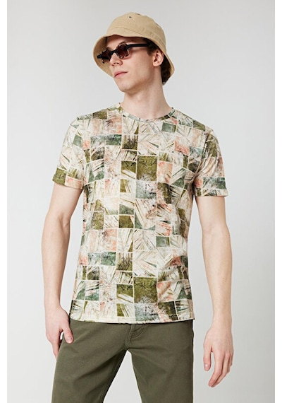 Loft Lf2032124-23y Erkek T-shirt LF2032124-R10295 Haki
