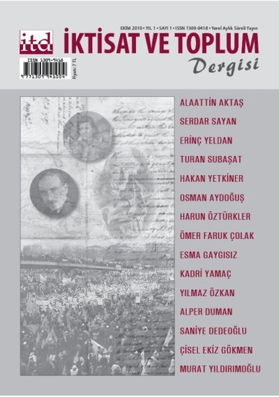 İktisat Ve Toplum Dergisi Sayı 1