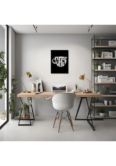 Modern Metal Duvar Sanatı Kahve Coffee Metal Duvar Tablosu İmza