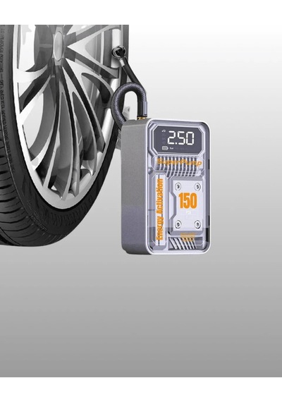 Lb 150 Psı Kablosuz Dijital Ekranlı Taşınabilir Araç Lastik Pompası