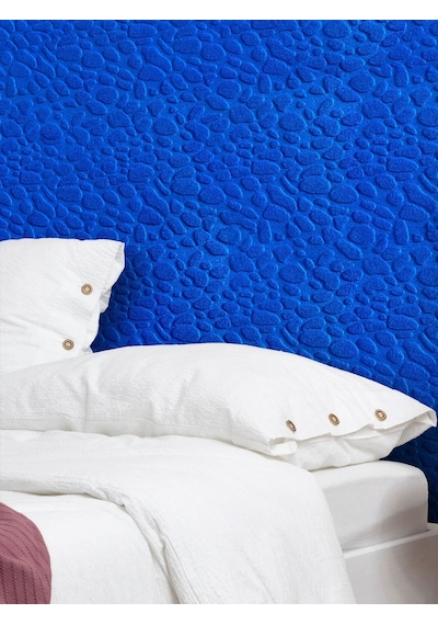 Tink 3d Kendinden Yapışkanlı Akustik Keçe Panel Leopar Desenli 52x98 Cm 2 Adet 1 M² Mavi