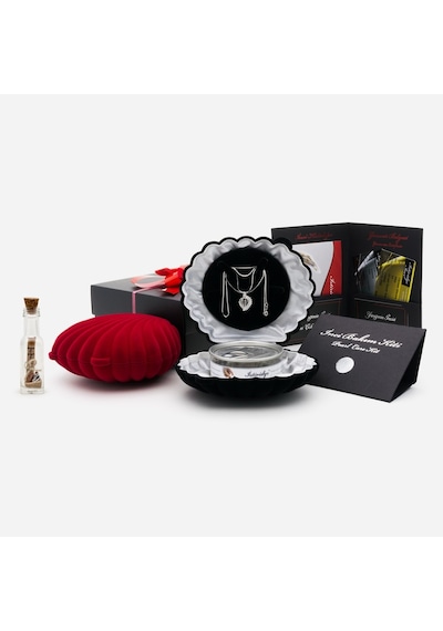 8-9 Mm Aaa Beyaz Güney Denizi Incili Kelebek Kolye Set (407978814)