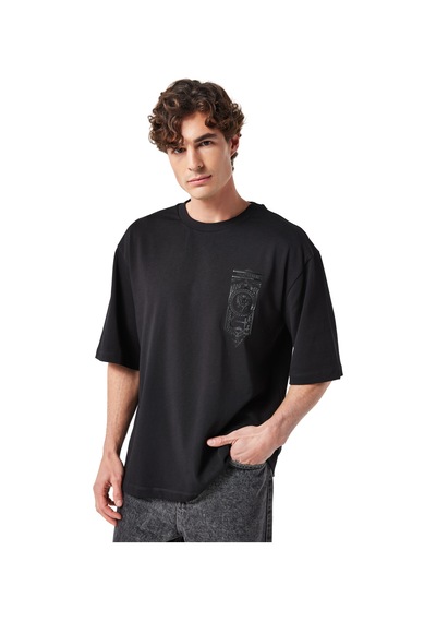Gsstore X Midground Erkek Basic T-shirt E251228 Siyah Gsstore X Midground Erkek Basic T-shirt E251228 Siyah
