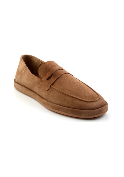 Bambi Taba Leather Erkek Loafer Ayakkabı E01589240102 Taba