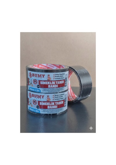 3 Adet 48mm X 2 Metre Fiber Tül Yaması Yapışkanlı Sineklik Tamir Bandı Delik Kapatıcı Sinek Kovucu