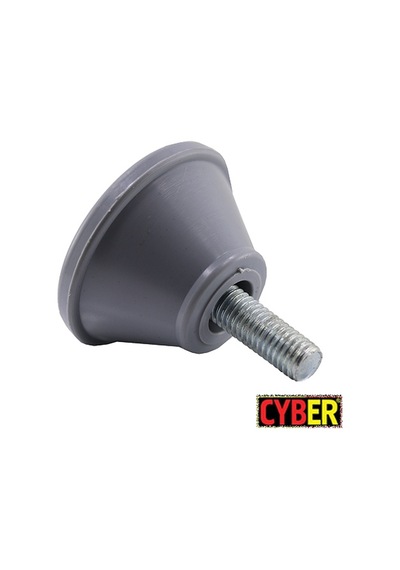 3-8''X30 Civatalı Plastik Baza Ayak Gri