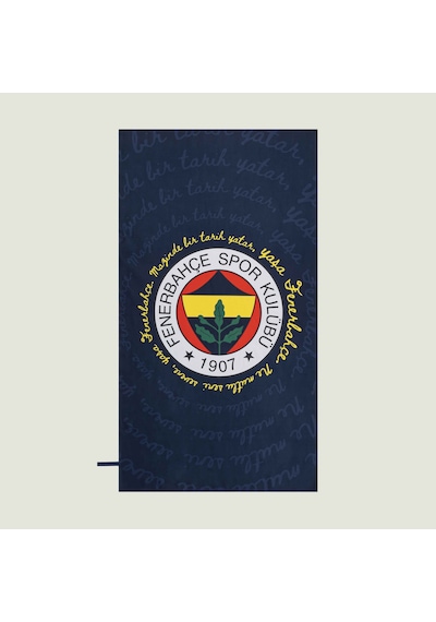 Taç Lisanslı Fenerbahçe Palamut Microfiber Plaj Havlusu 000000001500225443 Çok Renkli