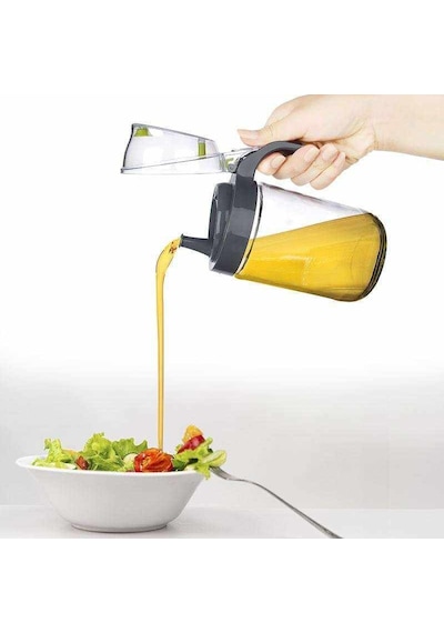 Cam Yağdanlık - Kulplu Sirkelik Sosluk 660Ml